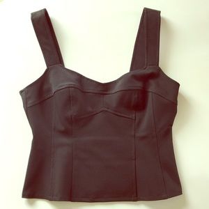 Nanette Lepore Tempter Bustier Top Sz 10 black